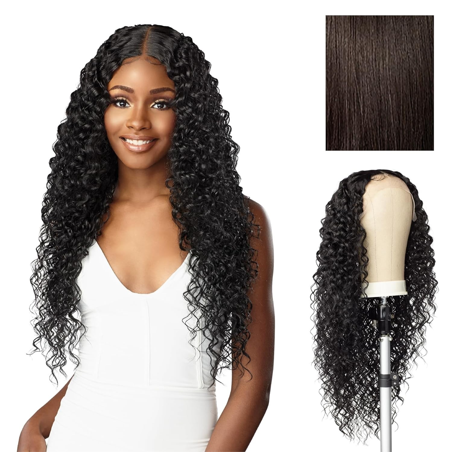 Sensationnel Butta Lace Bohemian 28in Wig Human Hair Blend 5in Part Glueless