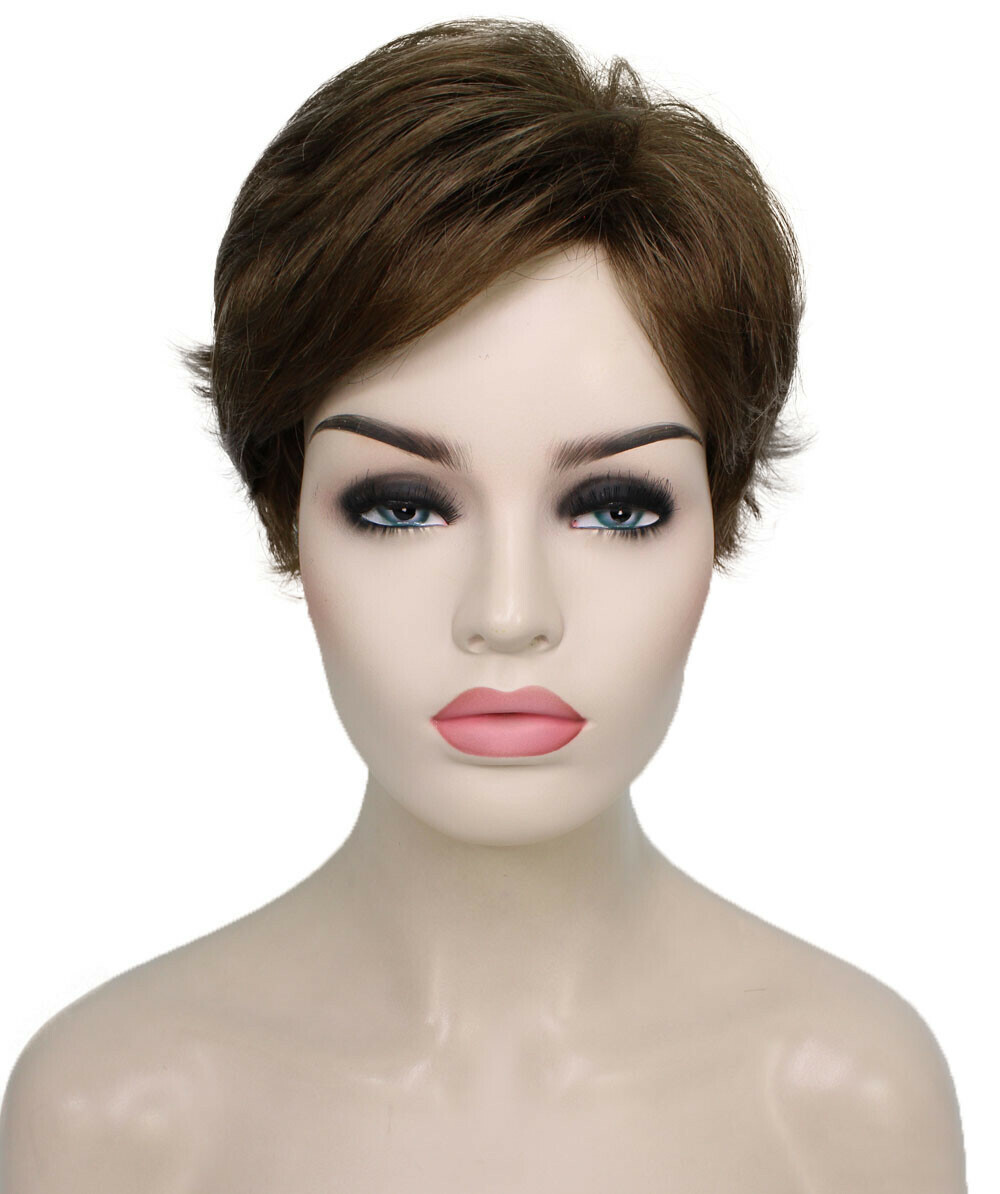 Dorothy – Straight Kanekalon Synthetic Fiber Full Wig, 2-4.5 in, Light Brown