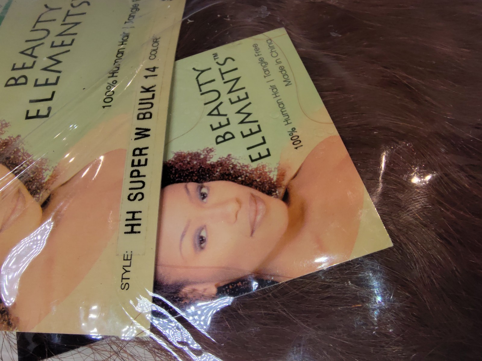 Bijoux 100% Human Hair Tangle Free HH Super W Bulk 14 Color 33 New