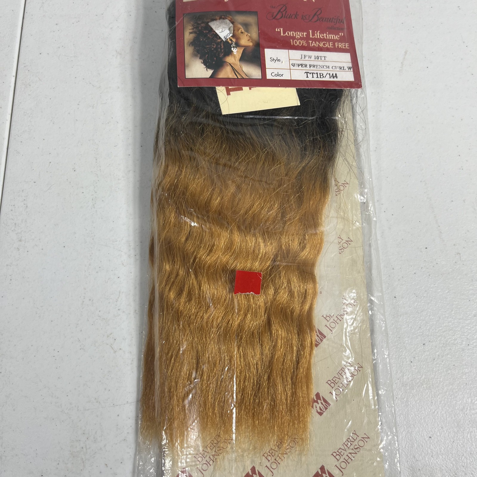 Beverly Johnson 100% Human Hair Extension Super French Curl TT1B/144 Ombre