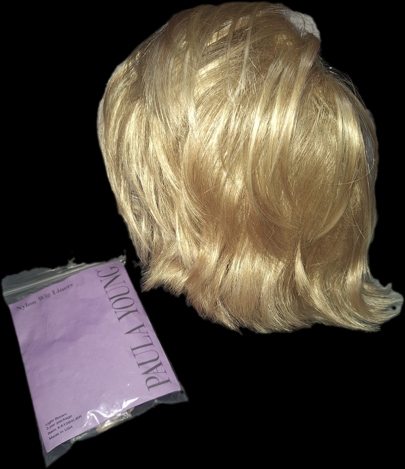 Paula Young Light Brown Layered Wavy Synthetic Wig One Size 8in A2025/ A1084LBR