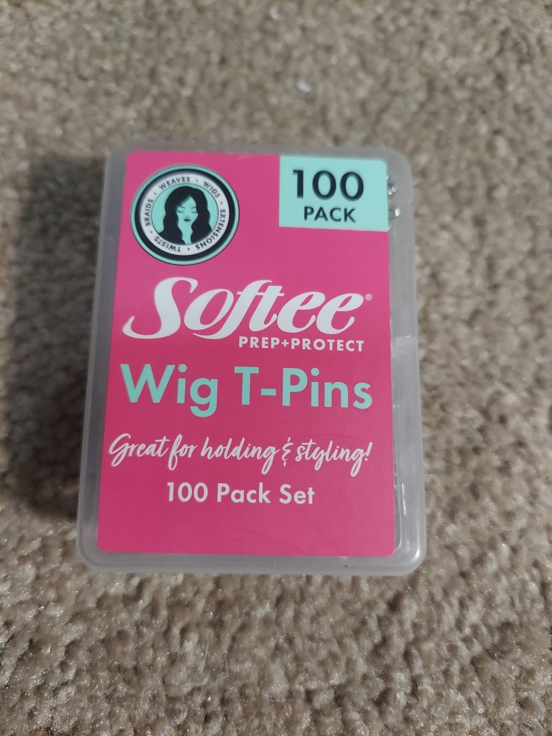 Softee Wig T-pins 100 Pk