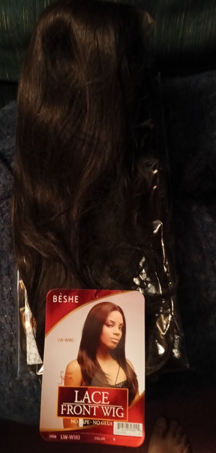 BESHE LACE FRONT LAYERED DARK BROWN WIG LW-WIKI 22″ SYNTHETIC STRAIGHT HAIR
