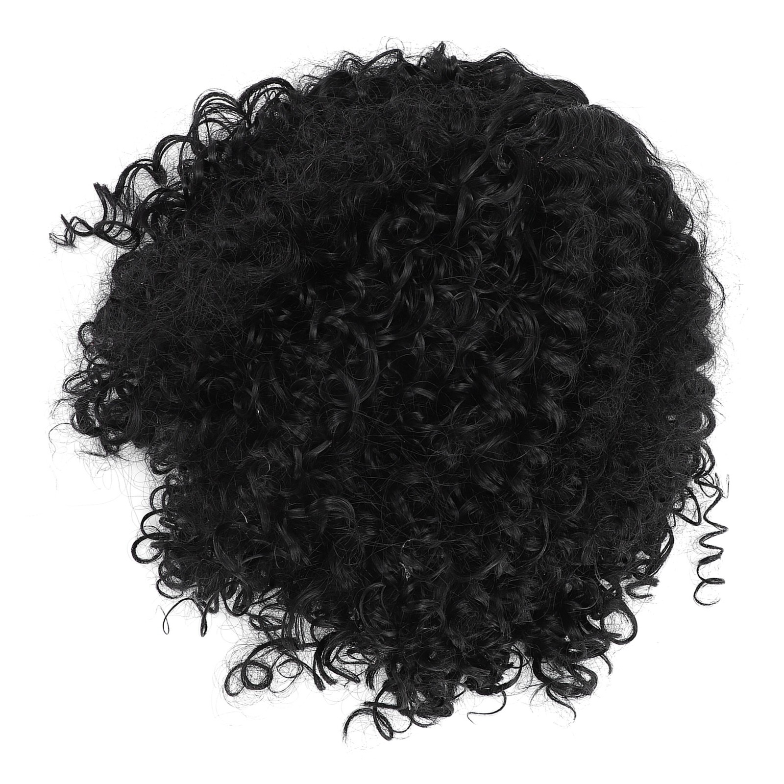 14in Short Curly Deep Wave Wig Middle Part Glueless Adjustable Size Women