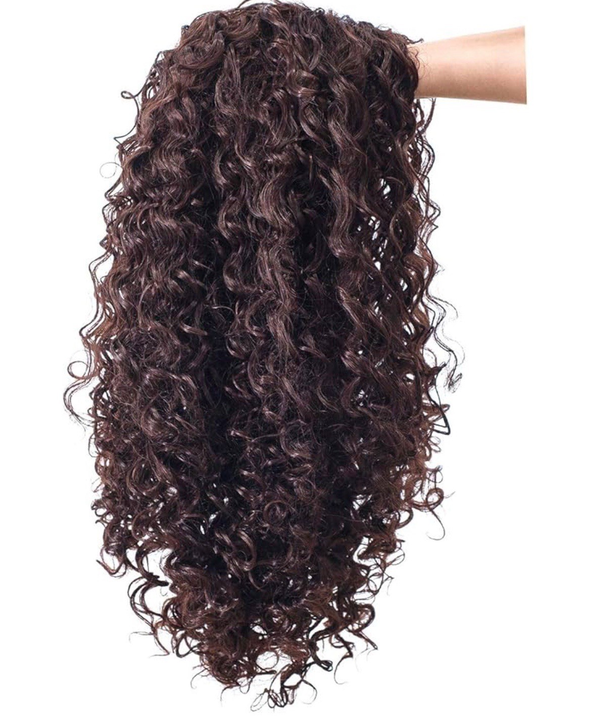 20-Inch Long Big Bouffant Curly Wigs for Women Synthetic Heat Resistant Fiber…