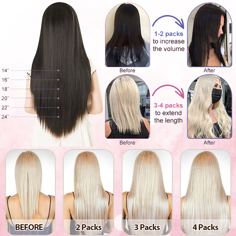 CLEARANCE Stick I Tip Real Human Hair Extensions 150g 100% Remy Hair Highlights