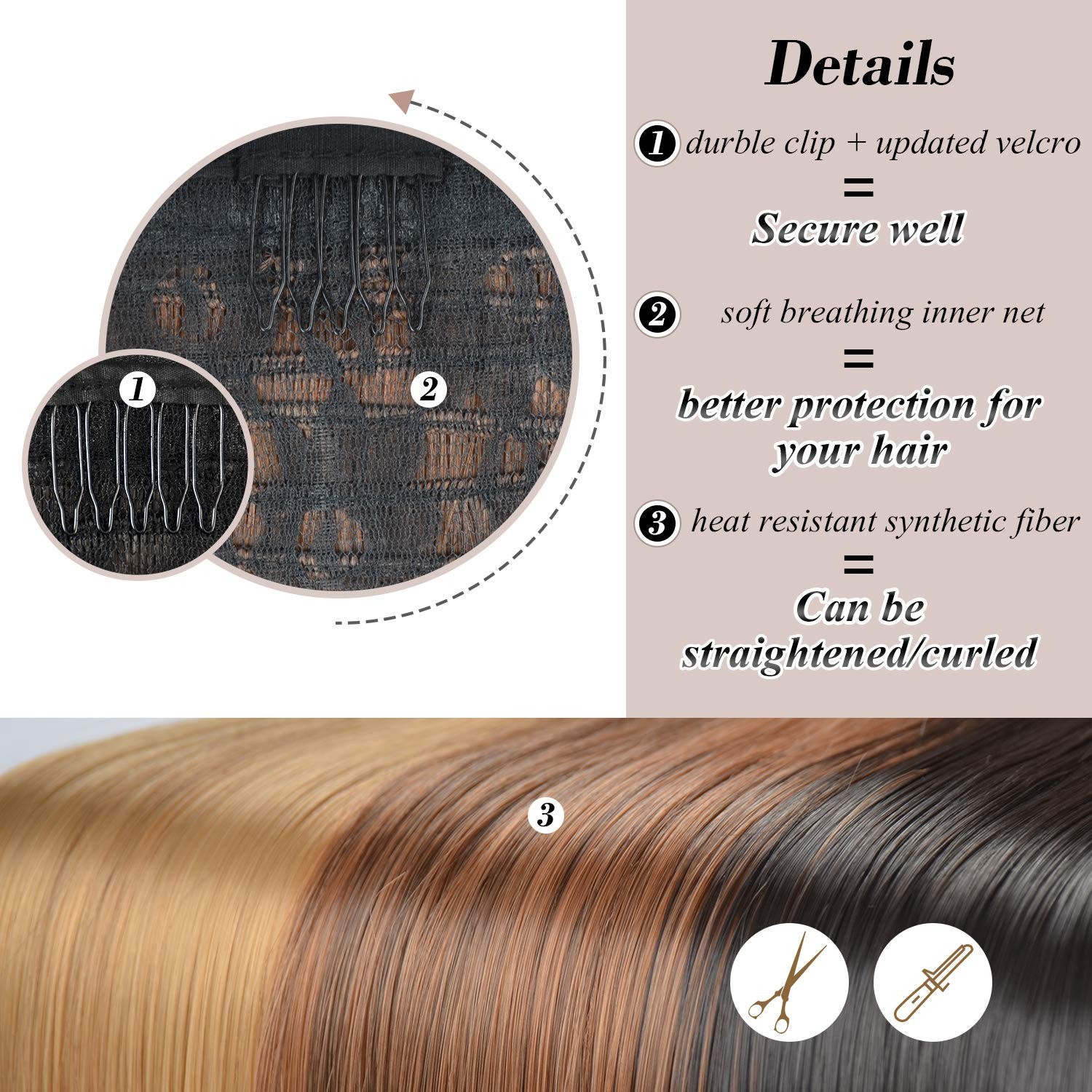 Natural Black Straight Ponytail Extension – 26 Inch Long