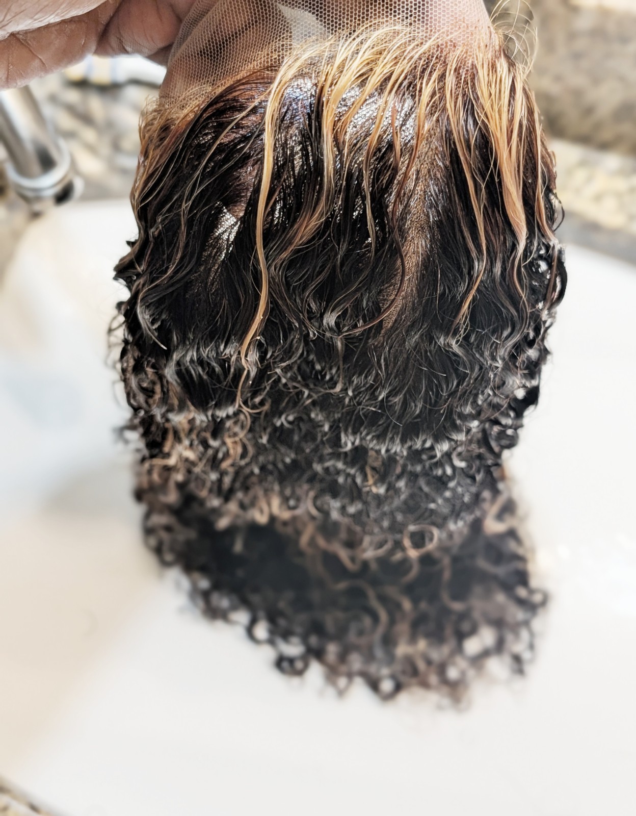 Curly Balayage Virgin Lace Front HUMAN HAIR