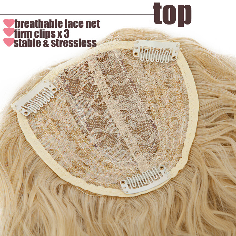 100% Natural Clip In Topper Hair With Bang Toupee Hairpiece Extension For Human