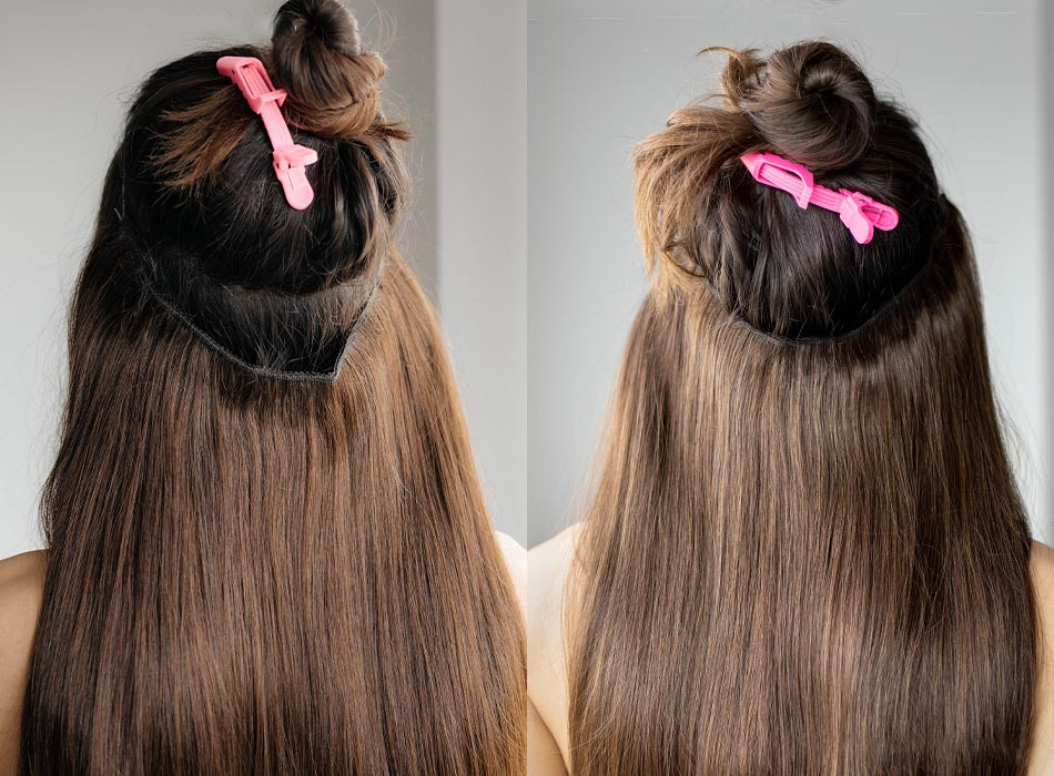 Wavy Curly Human Hair Extensions Hidden Halo Invisible Wire Piece Secret Miracle