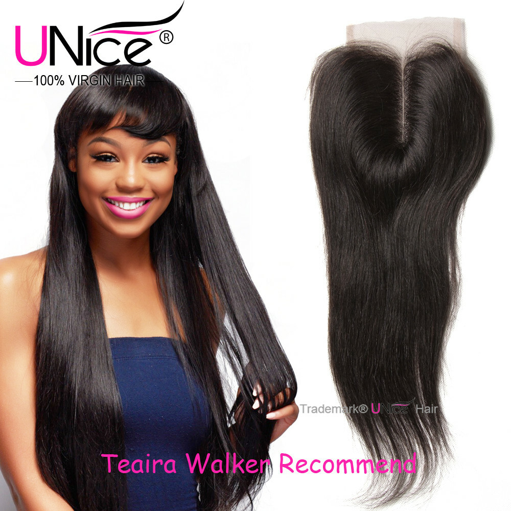 UNice Hair 7A Cambodian Curly/Straight/Body Wave Human Hair 4×4 Lace Closure US
