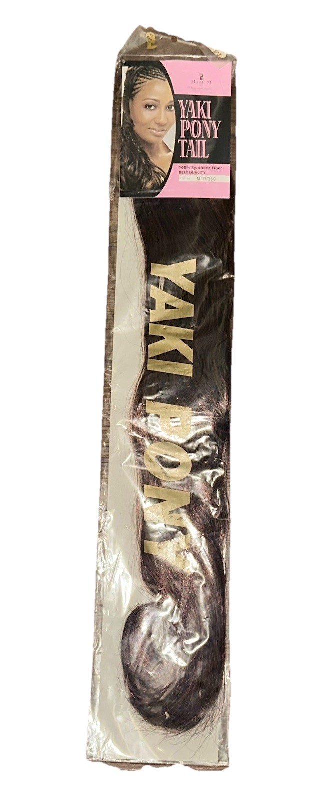 Yaki Pony Synthetic Hair Fiber Color M1B/ 350 NEW! Sealed!