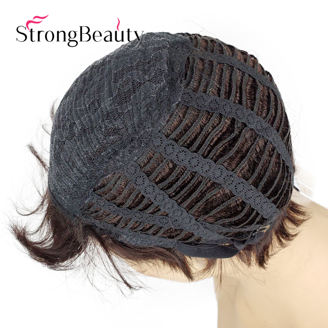 Women Short Fluffy Afro Wig Bangs Synthetic Hair Cosplay Party Halloween Wig
