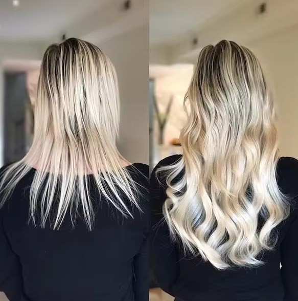 Virgin Hair Can Be Cut-Genius Weft 100% Virgin Remy Human Hair Extensions 100g