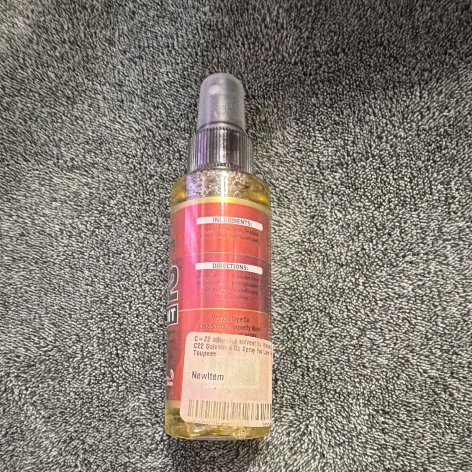Walker Tape C-22 Solvent Remover Spray Bottle Adhesive Remover