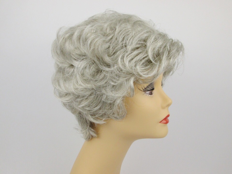 50S WOMENS LADY SHORT WAVY CURLY WIG RIZZO GREASE GOLDEN GIRL TAPERED BACK VP-1
