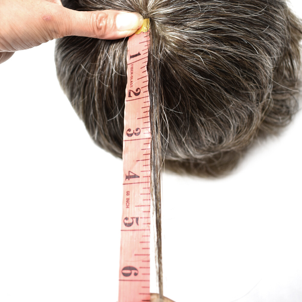 Mens Toupee Human Hair System Replacement Injected Poly Skin Pu Unit Wig for Men