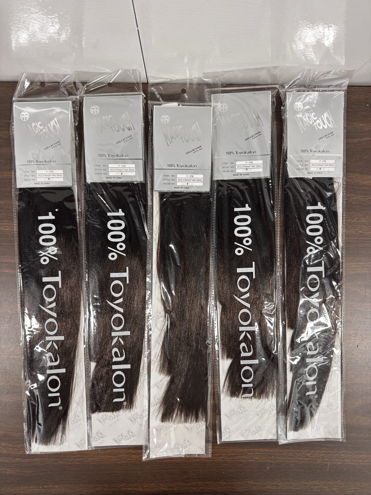 🆕 Magic Touch 100% Toyokalon 3PCS Straight Yaky Braid 2 Pack Color 4