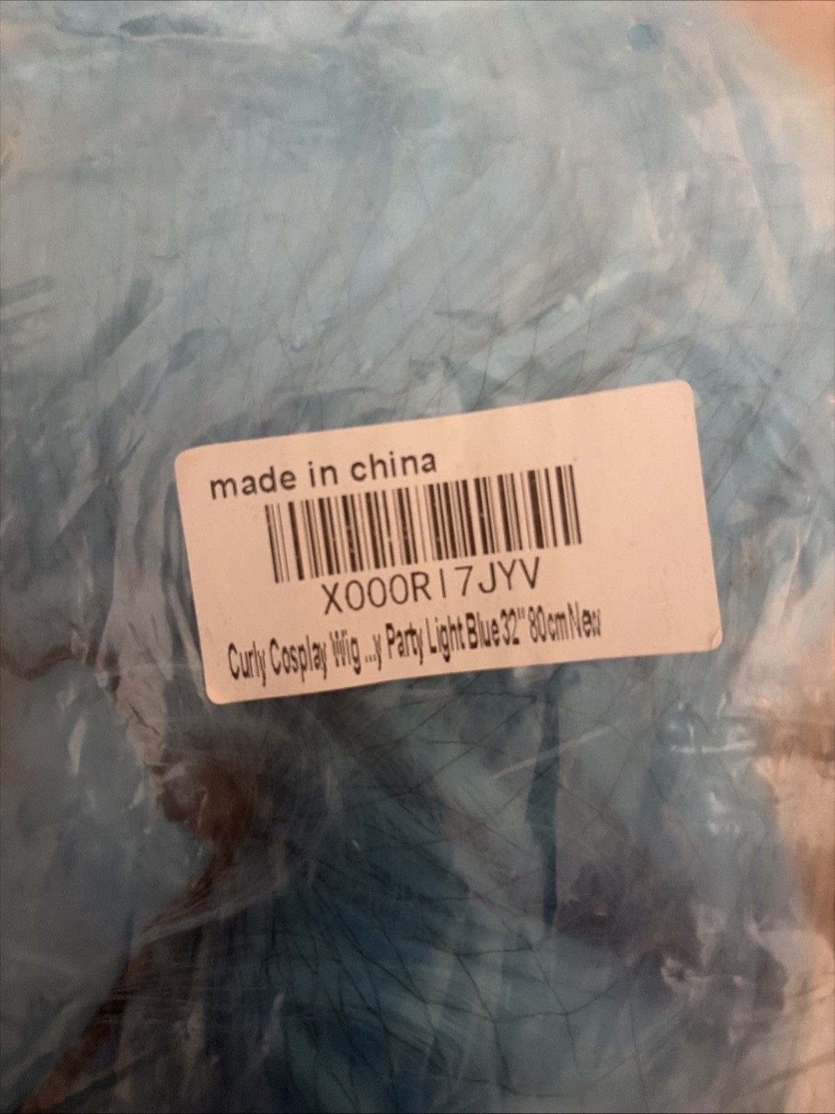 Blue wig For woman Long Hair 32 Inches The Pictures Of The Wig Are NOT exact