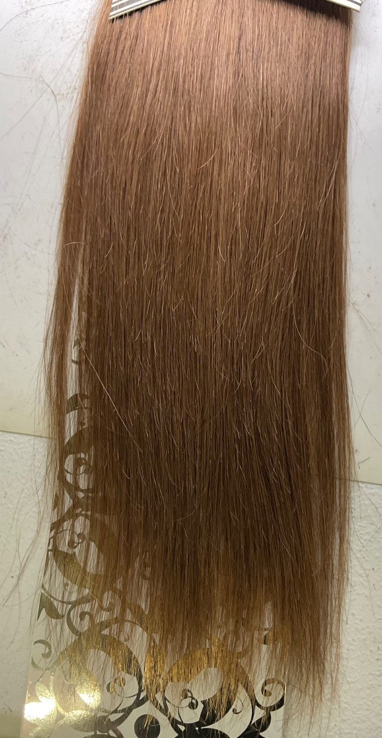 Hair Couture Pure Clip On Extensions 100% European Remy Hair 7pcs 18″ Color: 6