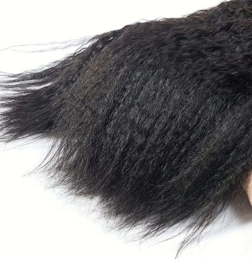 7 pcs Yaki Straight Hair Clip-In Extensions, High Temperature Fiber 18inch