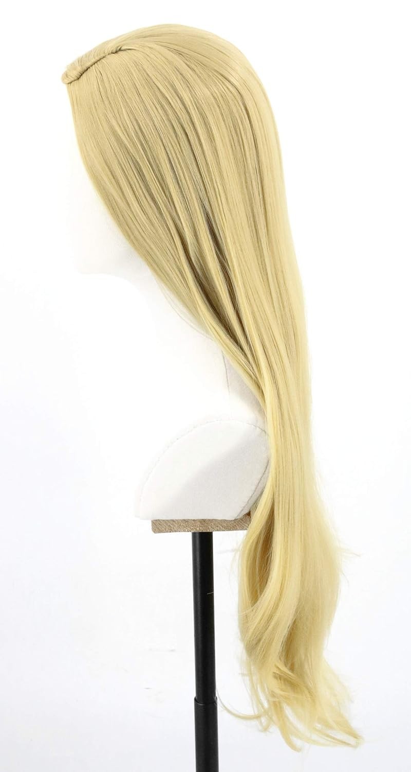 Kids 28-Inch Long Blonde Wavy Wig – Stylish Halloween and Costume Accessory