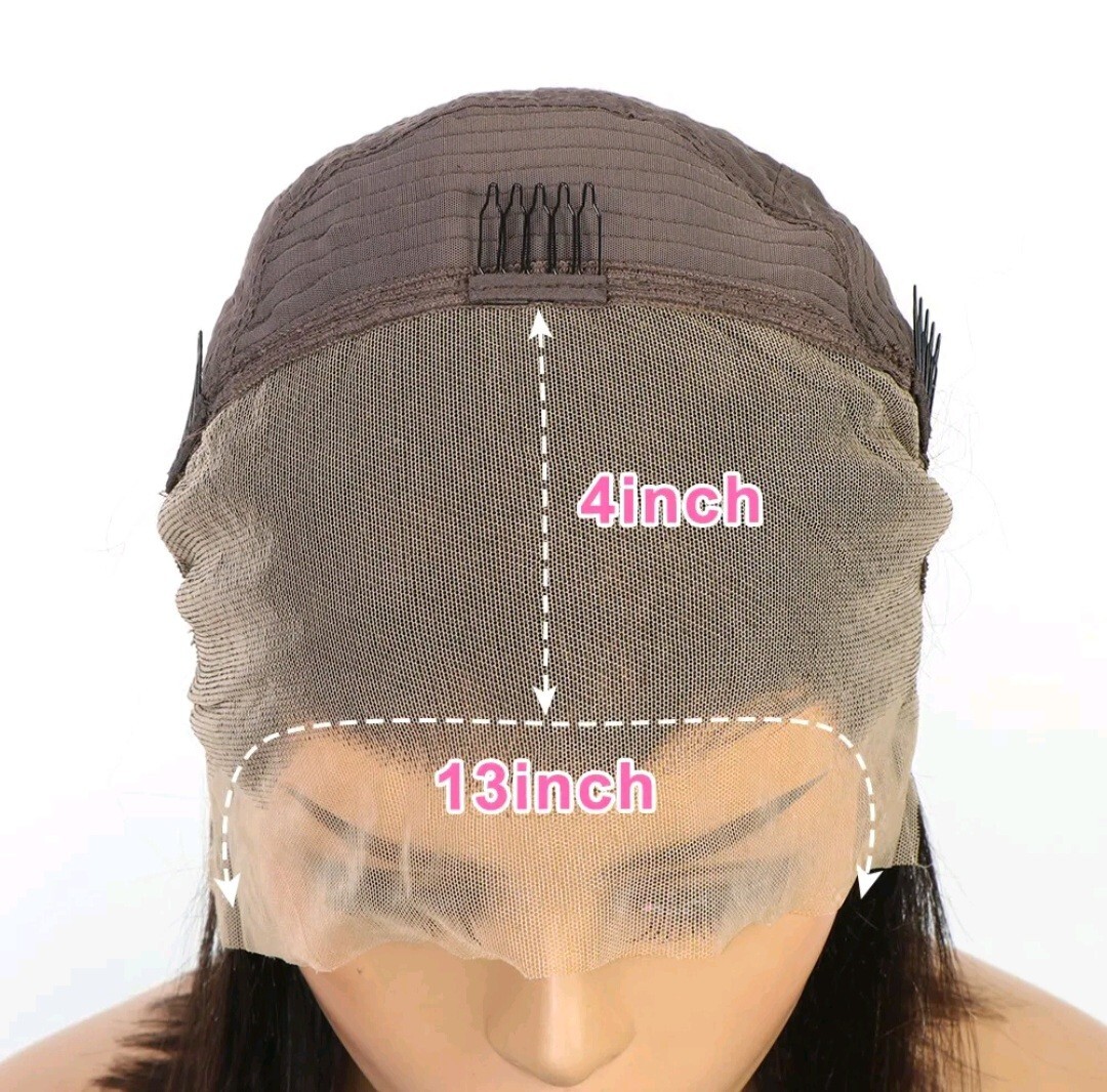 12A 20INCH PERUVIAN RAW VIRGIN HUMAN HAIR P4/27# BODY WAVE LACE FRONTAL WIG 180%