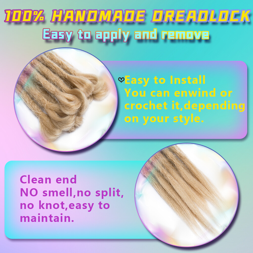 Dread Locks Crochet Braiding Dreadlock Hair Extensions Synthetic Hair Extensions