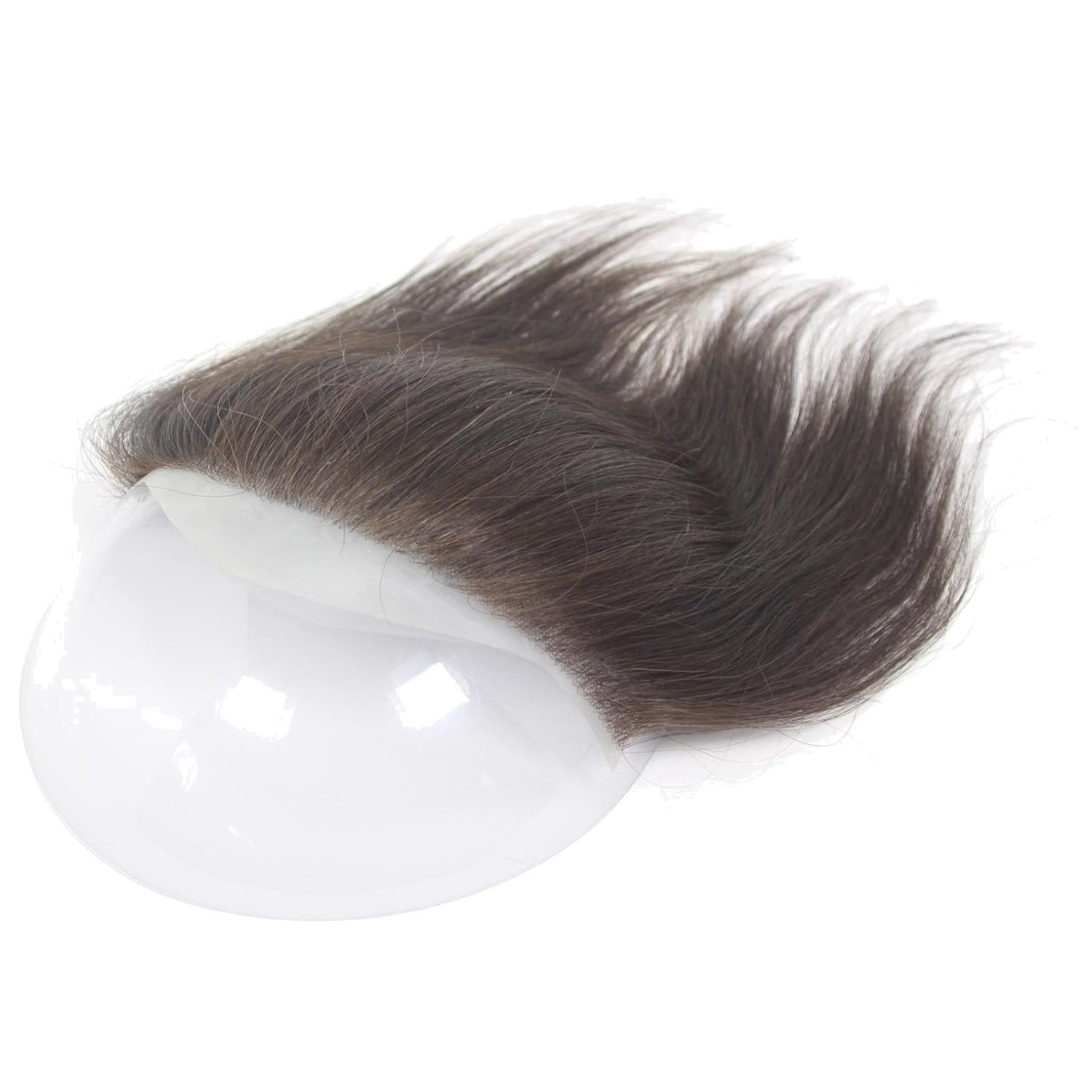European Virgin Human Hair Men’s Toupee – Dark Brown#