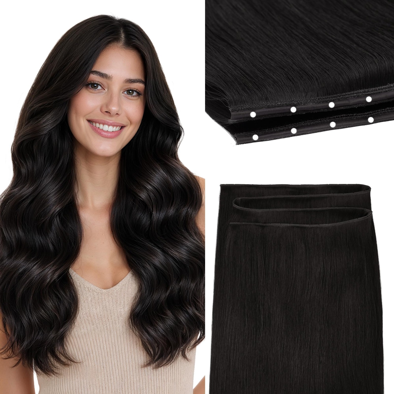 Goo Goo Butterfly Weft Hair Extensions Human Hair Invisible Double Genius Weft