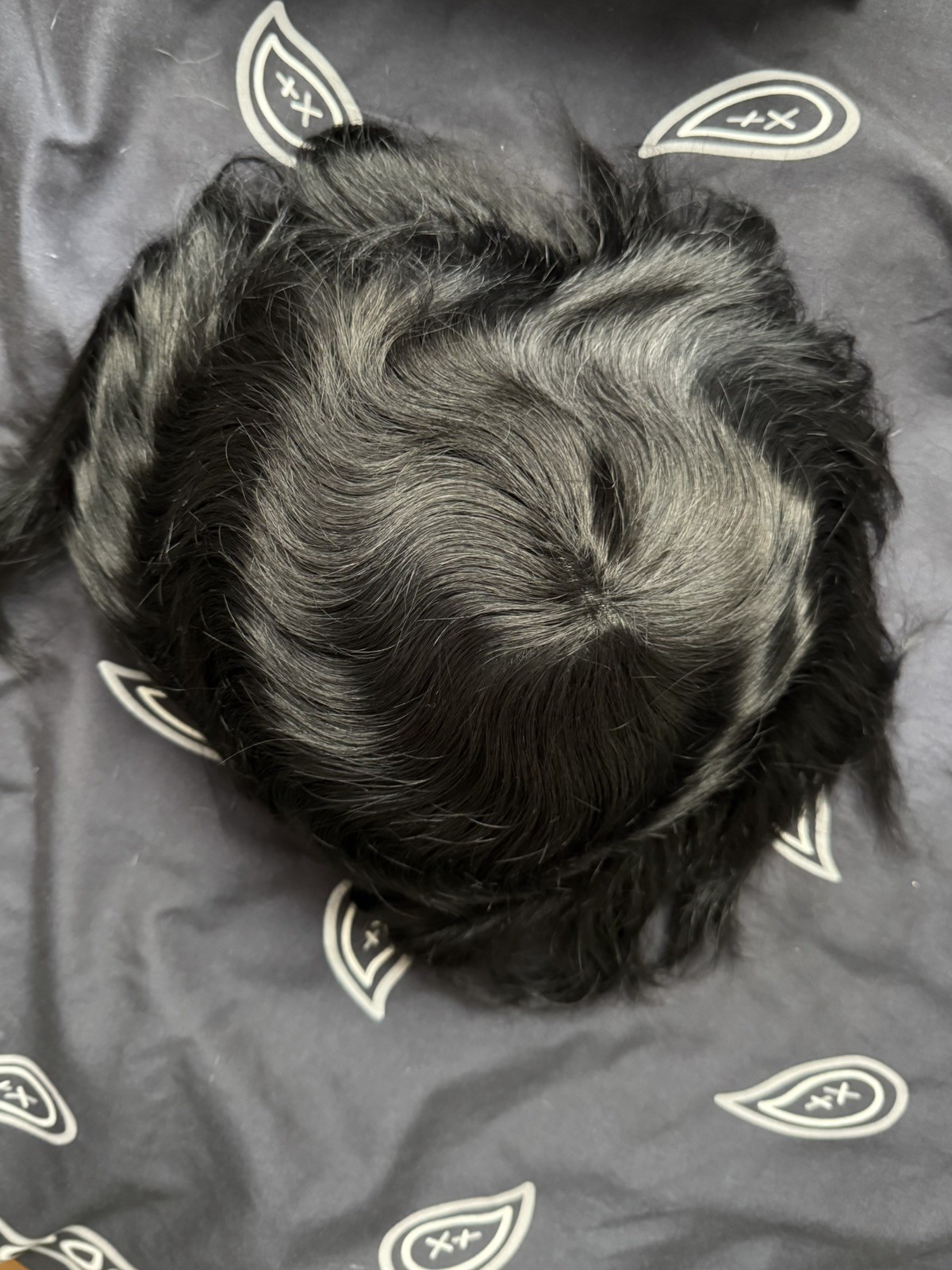 Lordhair Toupee, 100% Human Hair, 0.08 #1 Jet Black or #1B Natural Black