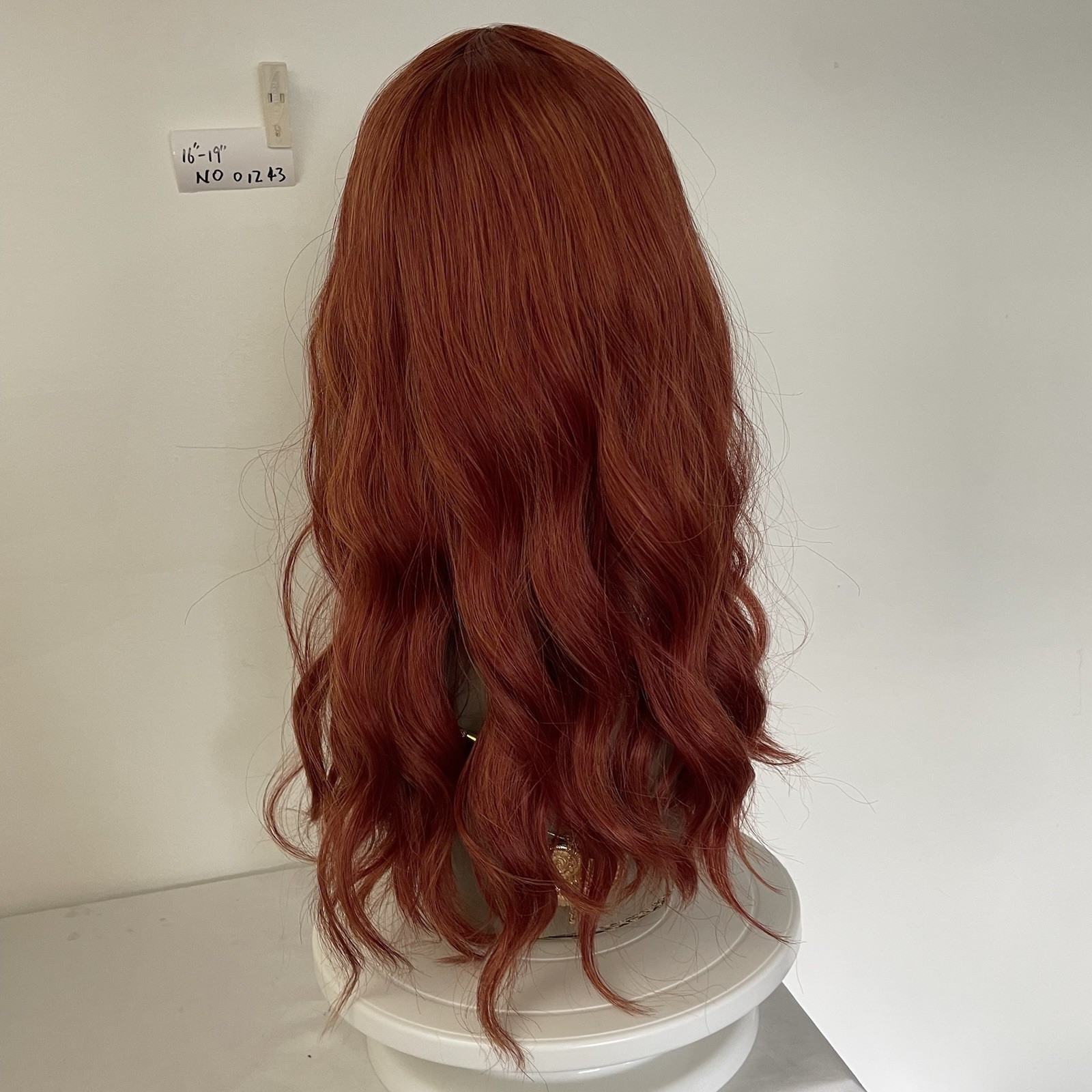 WIG. NO01243 (16-19 inch)one size adjustable elastic band.