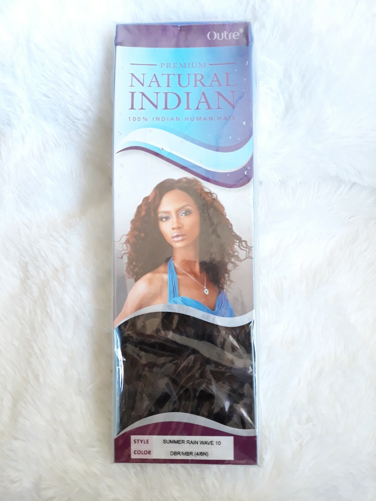 PREMIUM NATURAL INDIAN 100% HUMAN HAIR, OUTRE – SUMMER RAIN WAVE 10″ (DBR/MBR)