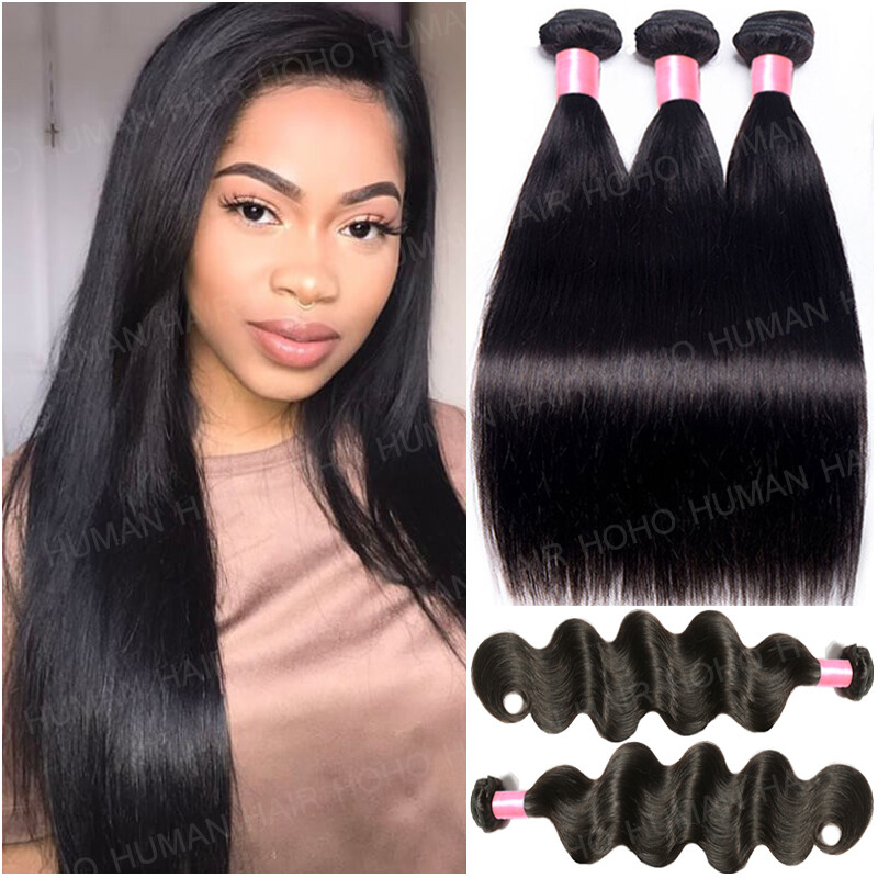 1/3/4 Bundles 8A Brazilian VIRGIN Human Hair Body Wave THICK Weave Weft Straight