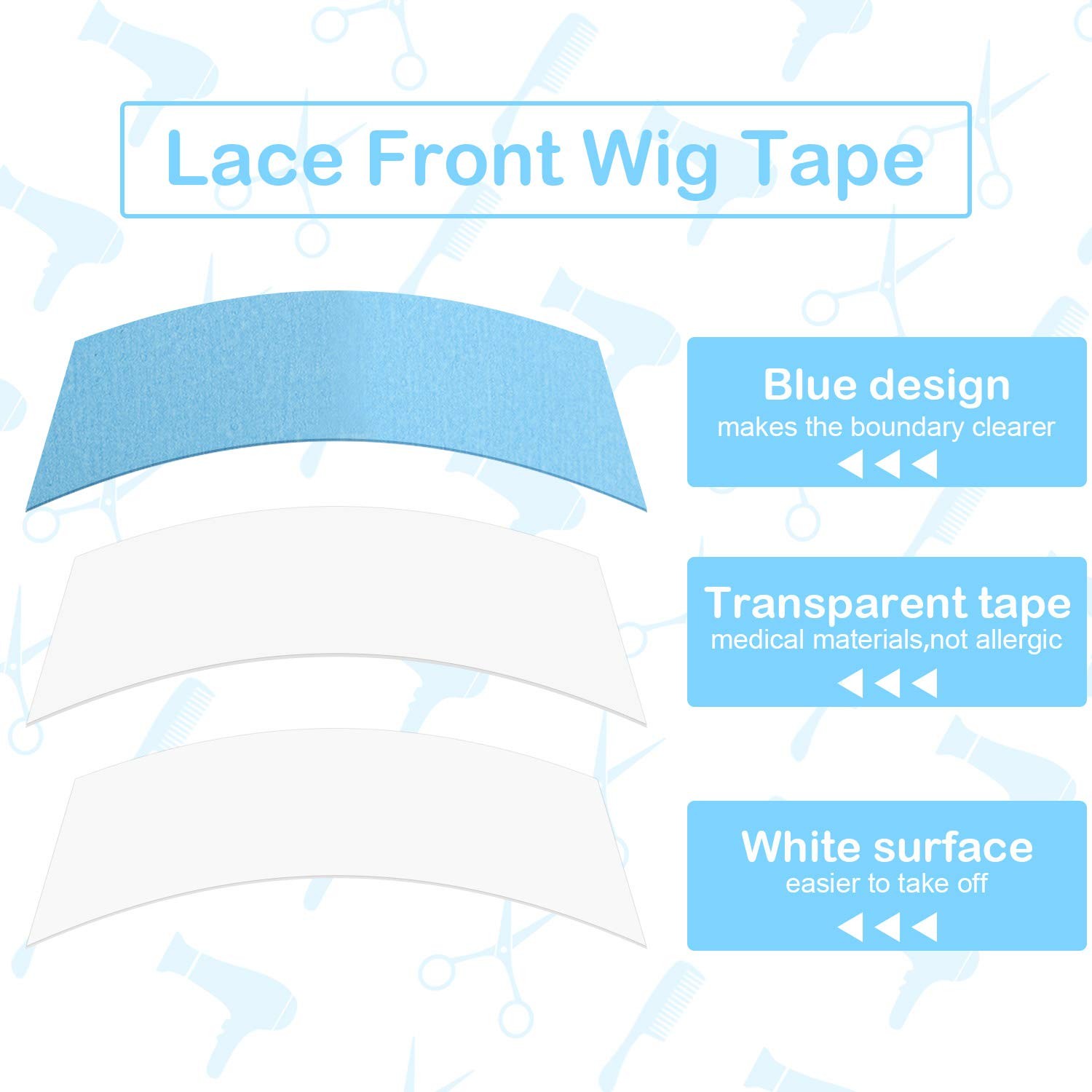 84pcs Adhesive Lace Front Wig Tape, Double Sided Ultra Hold Waterproof Lace W…