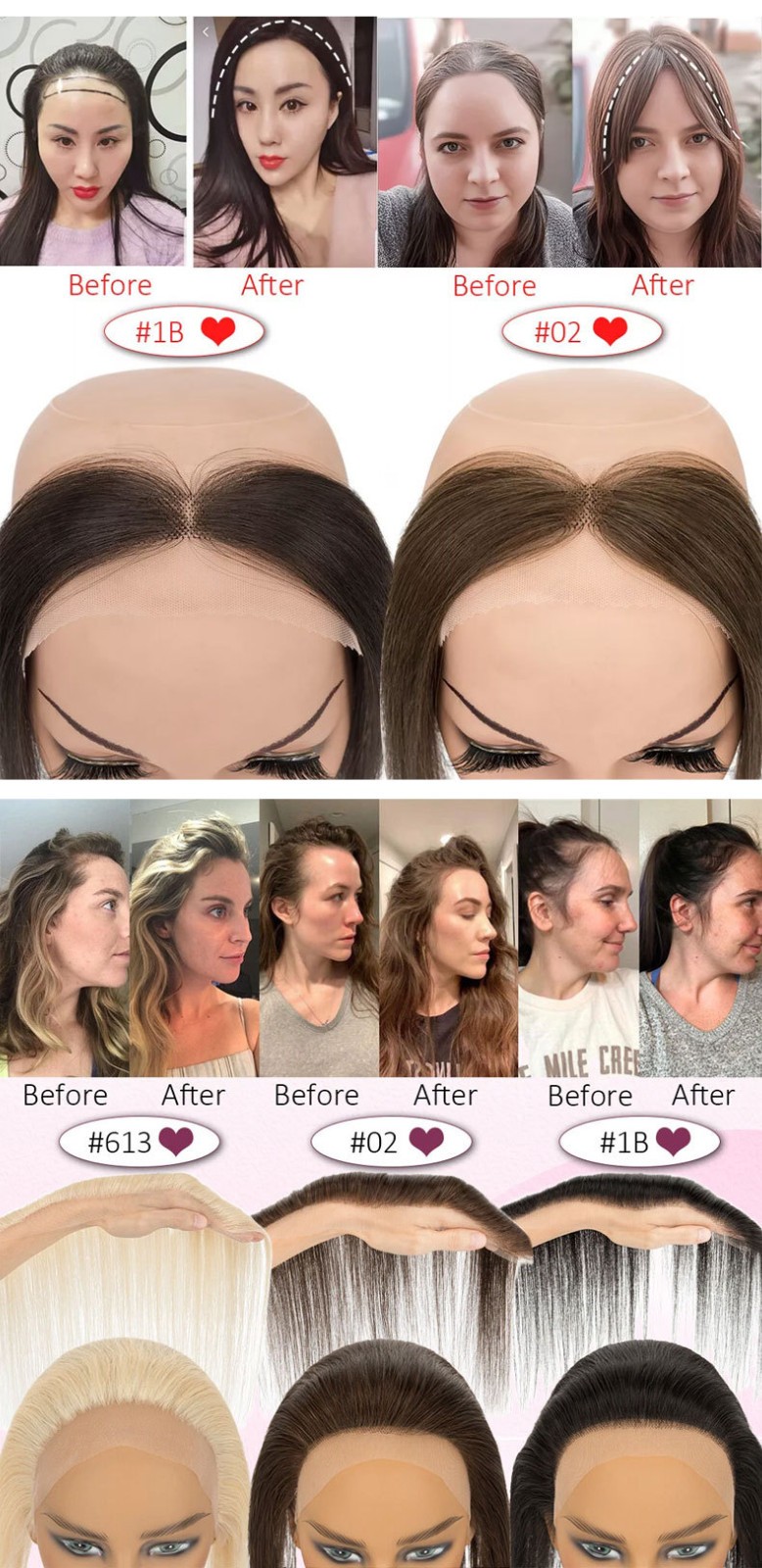 Human Raw Hair Toupee Lace Front Full Lace Topper with Single Knot and Invisible