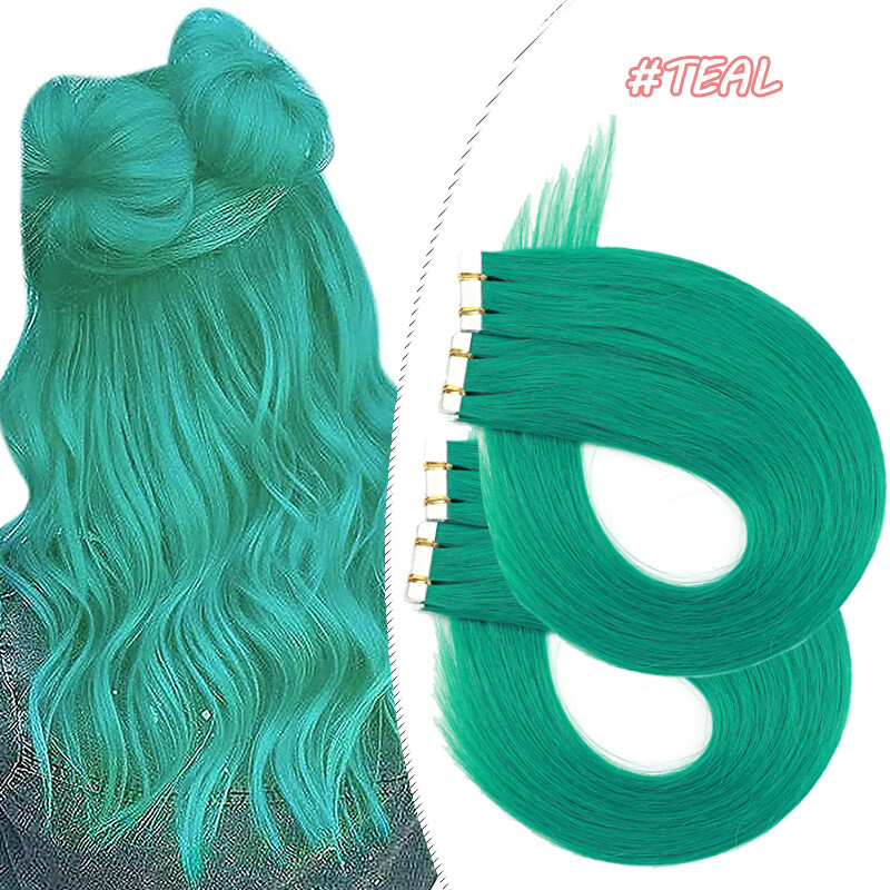 THICK Tape In Russian Remy Hair Extensions 100% Human Hair Full Head 200G 80PCS