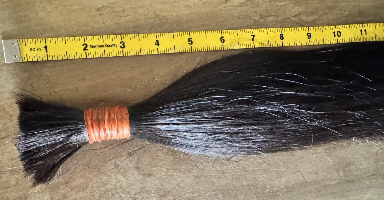 1612 Natural Human Hair Ponytail Straight Real Hair 21 Inch 110 G