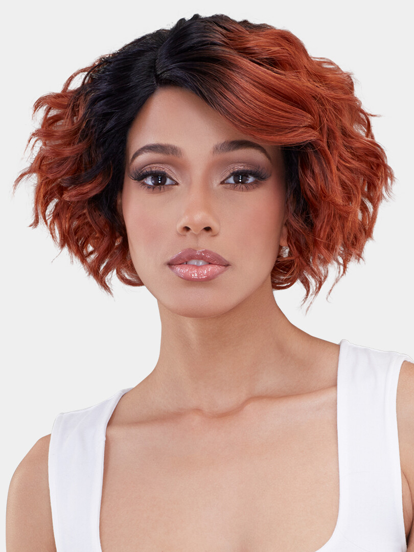 VIVACE XCEPTIONAL ESSENTIAL UNIT 12 LACE FRONT WIG GLUELESS WAVY SHORT BOB STYLE