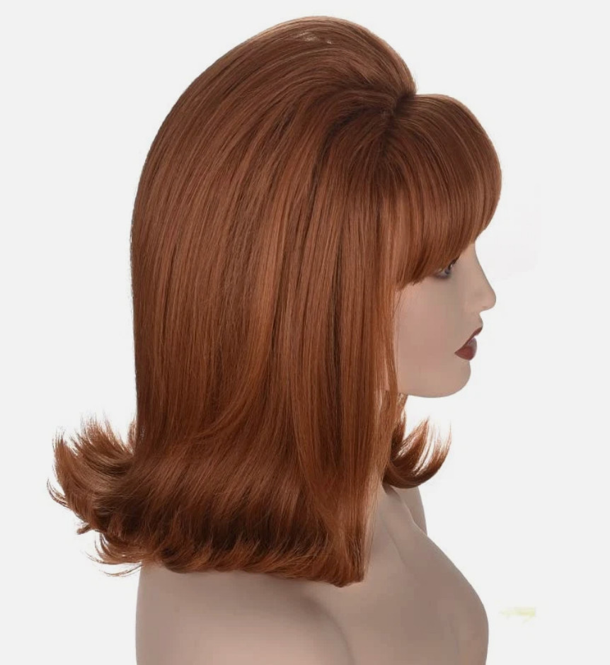 Womens Flip Wig 70S 60S Retro Beehive Style Bouffant Vintage Look Wig Costume