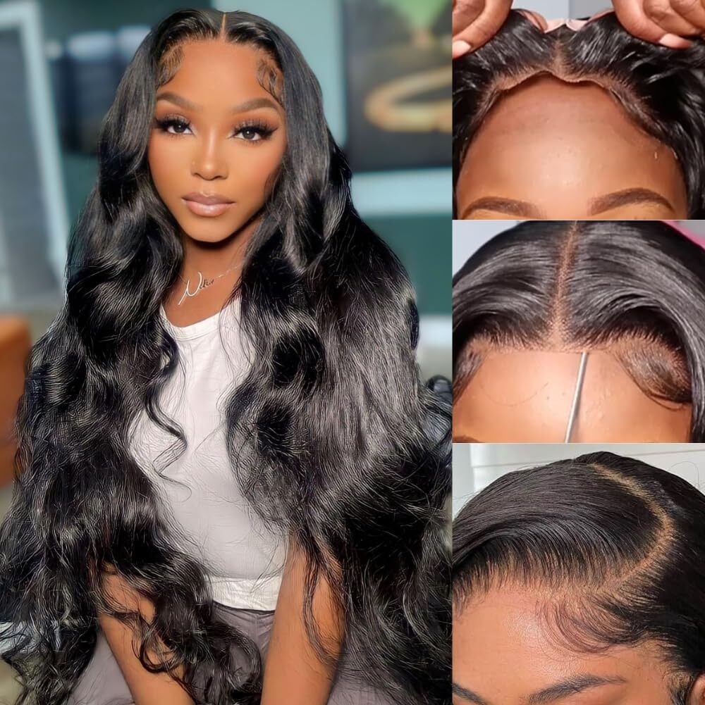 UNice Cambodian Glueless Wear and Go Wig Body Wave Lace Front Human Hair Wig 12A