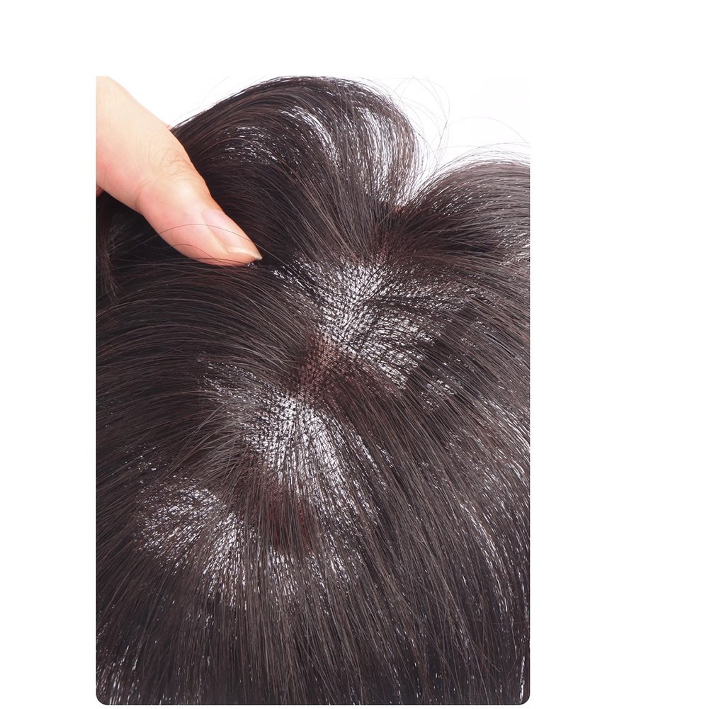 Clip In Human Hair Straight Bangs Toppers -For Women ‘s Thin Hair Replacement