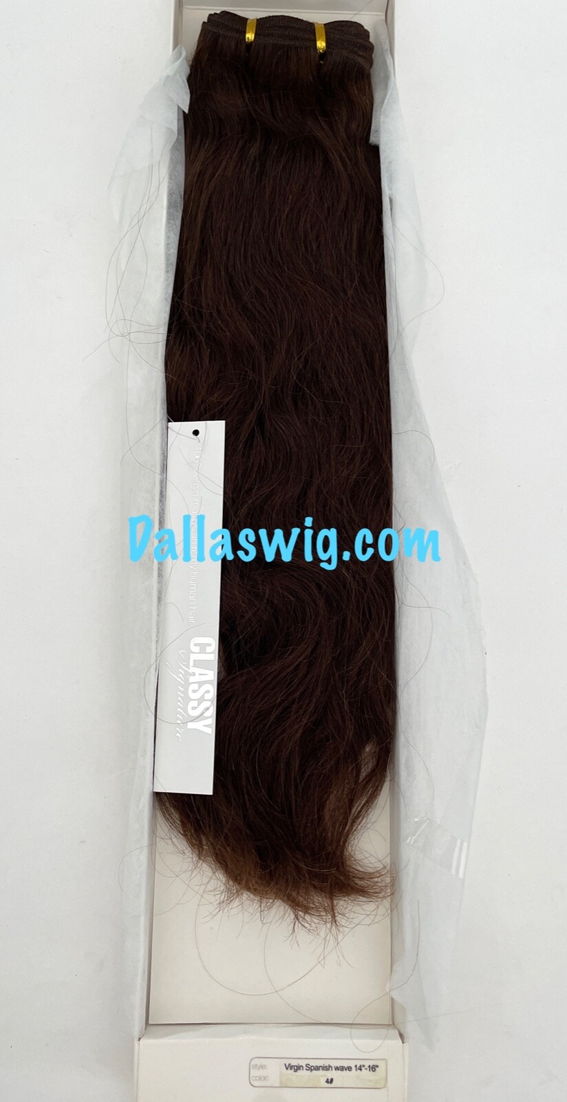 SALE Classy 100% Natural Human Virgin Spanish Wave Wefted Hair 14″-16″