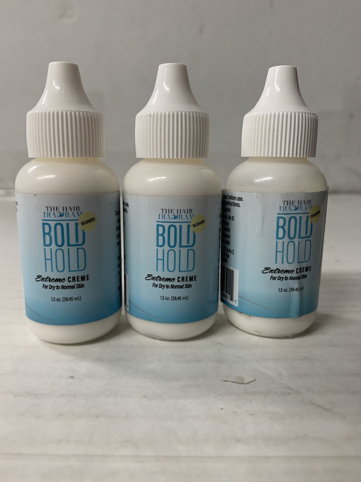 (x3)- The Hair Diagram Bold Hold Extreme Creme Glue for Lace Front Wigs 1.3 oz