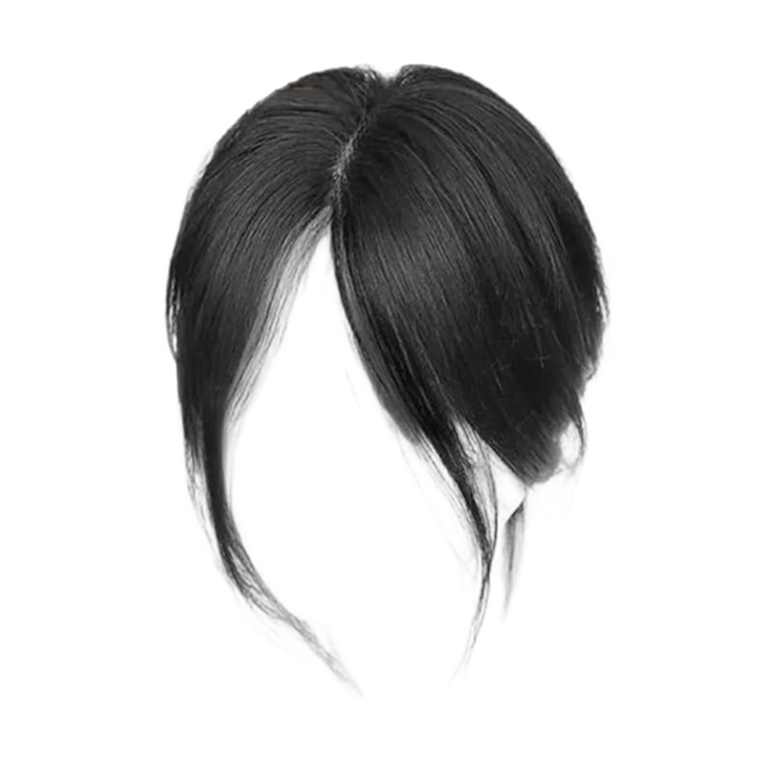 Human Hair Bangs Side Fringe Women Middle Part False Bangs Clip-in Hair