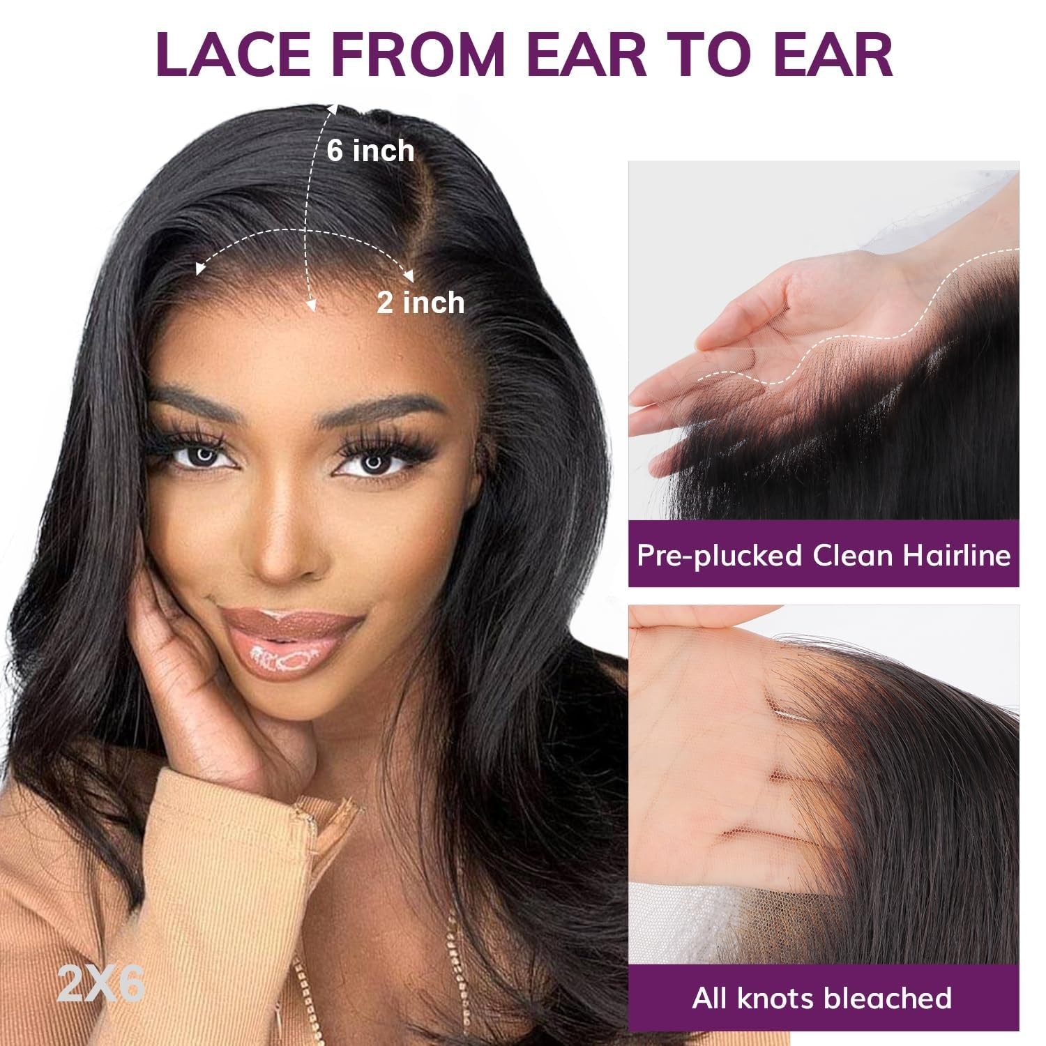 100% Unprocessed Brazilian Virgin Hair Lace Closure – 12″ with Custom Styling