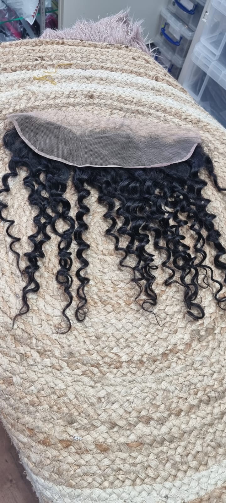 10A 13X4 DEEP CURL WAVE LACE FRONTAL 18INCH BRAZILIAN EAR TO EAR NATURAL 1B# 90g