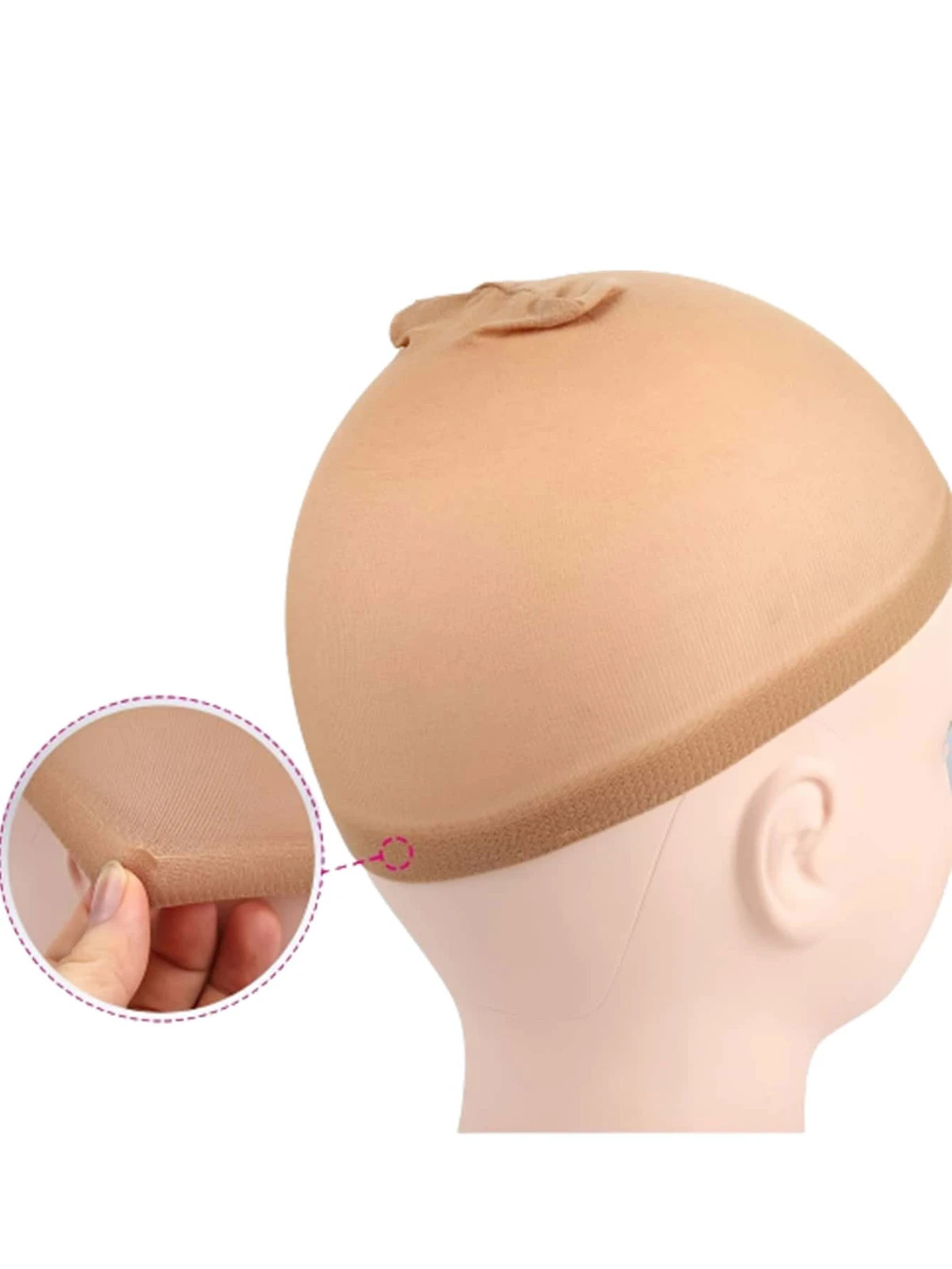 2pcs Wig Caps Elastic Stretch Hair Net Cap for Wig Liner Women
