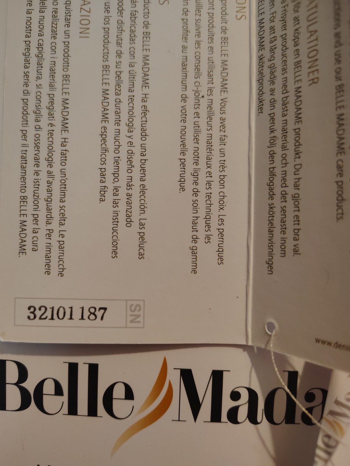 Belle Madame Ultima SF 39-38 Excellent Topper