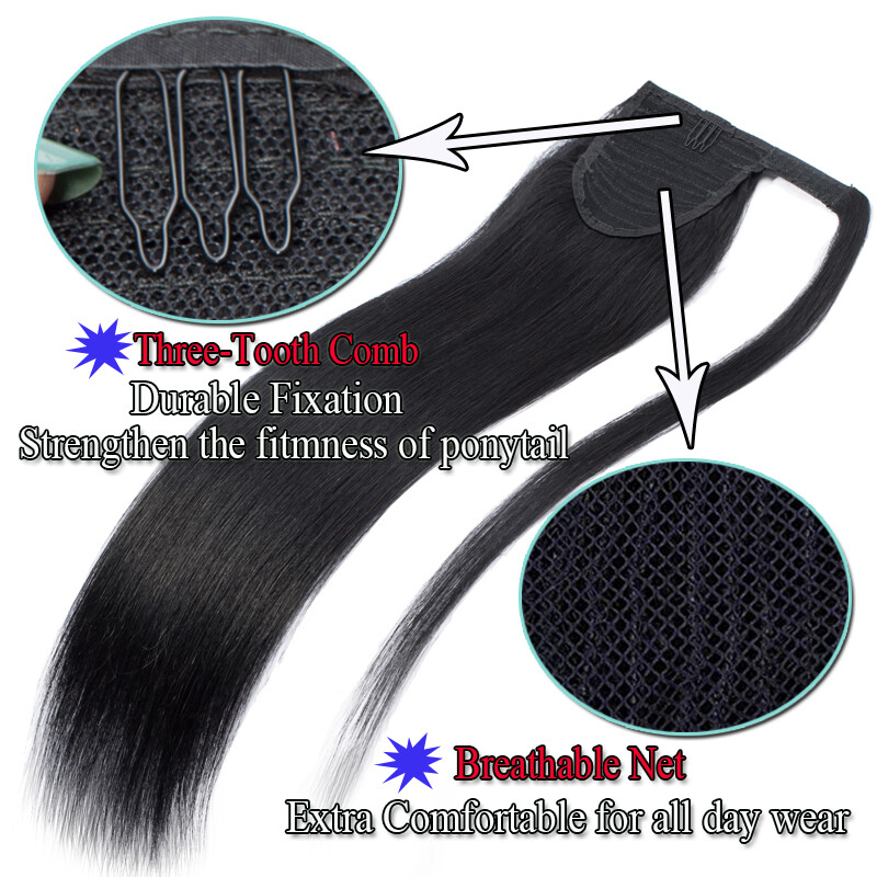 Russian CORN WAVE Clip In Remy Human Hair Extensions Wavy Curly Wrap One Piece F